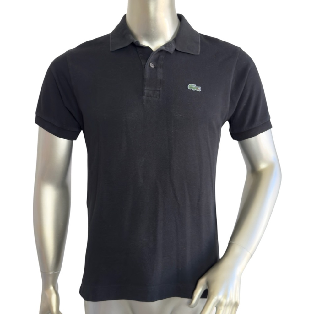 Lacoste Black Short Sleeve Pique Collar Shirt 4